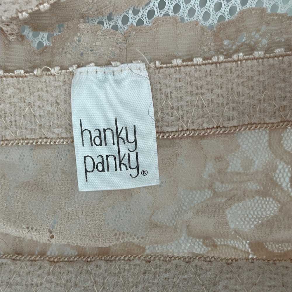 NWOT  Hanky Panky Rose Pink Lace Underwire Bra with Nude Lace Bandeau - Picture 7 of 9